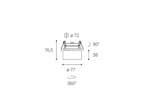 LED2 21507311 KLIP, WW 11W 3000K 21507311