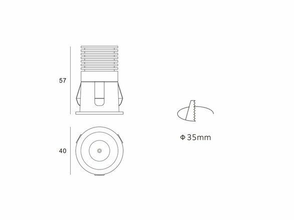 LED2 2250133 RAY XS, B ZÁPUSTNÉ ČERNÉ 2250133