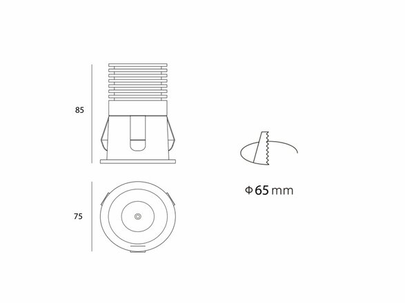 LED2 2250331 RAY M, W ZÁPUSTNÉ BÍLÉ 2250331