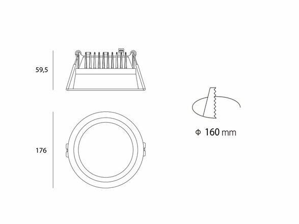 LED2 ZETA M, W ZÁPUSTNÉ BÍLÉ 4000K 2250641