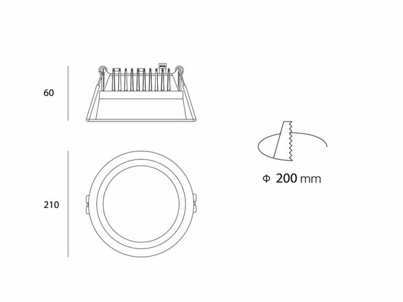 LED2 2250731 ZETA L, W ZÁPUSTNÉ BÍLÉ 2250731