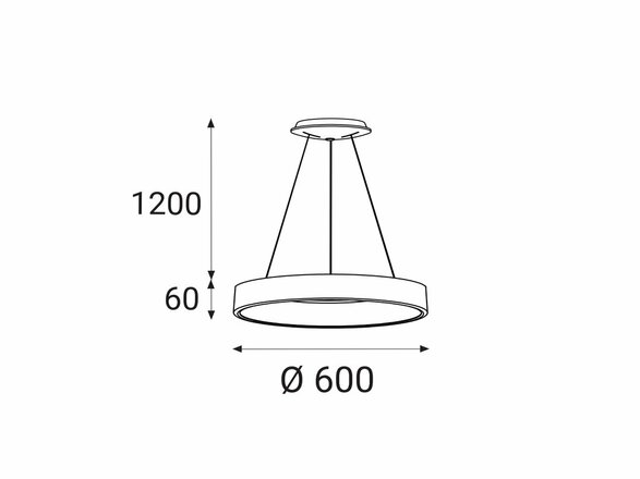 LED2 BELLA 60 P-Z, W 50W 2CCT 3000K/4000K - ON/OFF - nestmívatelné 3270451