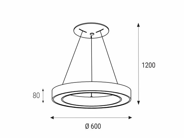 LED2 SATURN 60 P-Z, W 50W 2CCT 3000K/4000K - ON/OFF - nestmívatelné 3270751