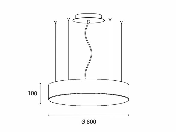 LED2 MONO 80 P-Z, B 100W 2CCT 3000K/4000K - DALI/PUSH - stmívatelné 3271453D