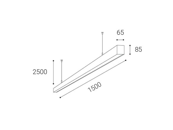 LED2 LINO 150 P-Z, B DALI/PUSH - stmívatelné 3310553D