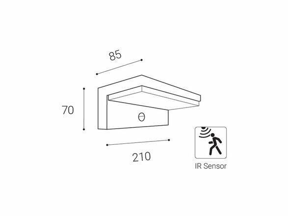 LED2 5200434 HUGO, A IR 9W 3000K