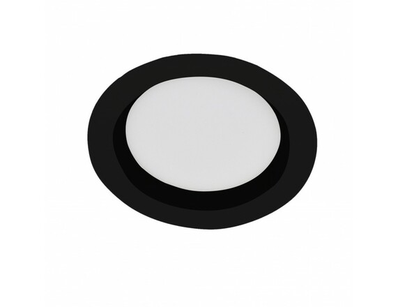 KOHL-LIGHTING LACUS zapuštené svítidlo černá 30W 3000K kruh teplá bílá K53302.BK.3K