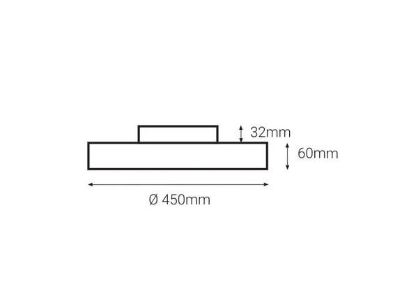 LED2 RINGO 45 P/N, B STROPNÍ ČERNÉ ON/OFF - Nestmívatelná 1110733