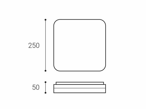 LED2 1230751 SQUARE II 25 12W 3CCT 1230751