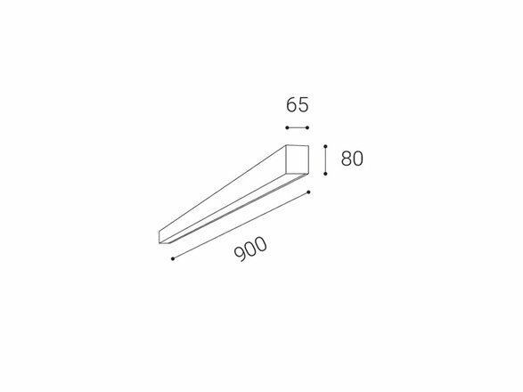 LED2 LINO 90 P, W DALI/PUSH - stmívatelné 1310151D