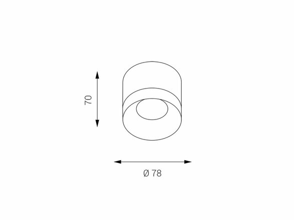 LED2 TINY, W 8W STROPNÍ BÍLÉ 1110931