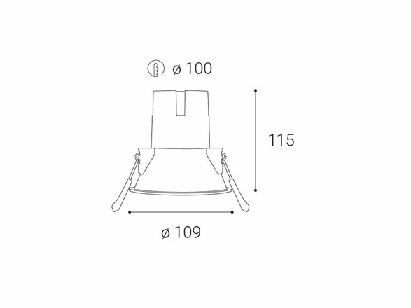 LED2 ZERO XL, B 10W 4.000K 2280243