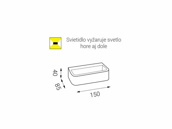 LED2 WALL, R NÁSTĚNNÉ BÍLÉ 4100231