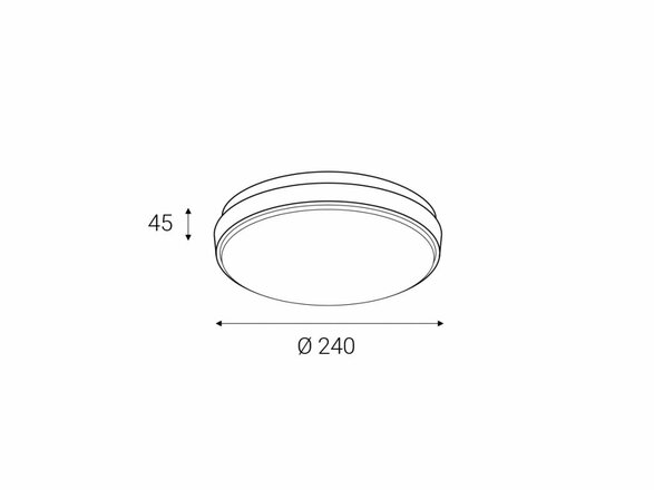 LED2 LUNA L, A STROPNÍ ANTRACITOVÉ IP54 5130734