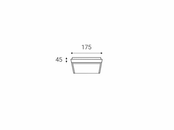 LED2 QUADO S, A STROPNÍ ANTRACITOVÉ IP54 5130834