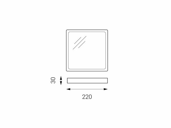 LED2 SLIM-Q ON, L STROPNÍ BÍLÉ 1183431