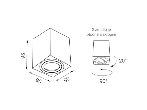 VÝPRODEJ VZORKU LED2 BOX, W STROPNÍ BÍLÉ 1160131