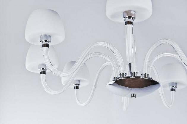 Závěsné svítidlo AZzardo Gloria 8 AZ0176 E14 8x40W IP20 85cm bílé