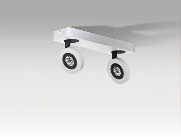 LED Nástěnné/stropní přisazené svítidlo AZzardo Enzo 2 AZ0670 2x5W 460lm 3000K IP20 32cm bílo-černé