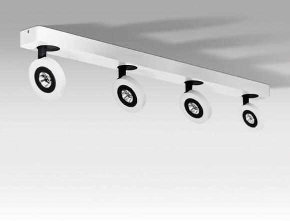 LED Nástěnné/stropní přisazené svítidlo AZzardo Enzo 4PR AZ0672 4x5W 920lm 3000K IP20 75cm bílo-černé