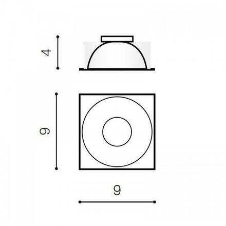 Dekorativní hliníková vkladka AZzardo Hugo R aluminium AZ0829 k rodině HUGO
