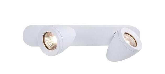 Stropní přisazené bodové svítidlo AZzardo Albico 2 AZ1241 GU10 2x50W IP20 35cm bílé