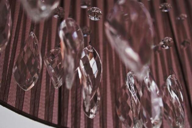 Závěsné svítidlo AZzardo Sidney oval brown AZ1839 E14 6x40W IP20 82cm hnědé