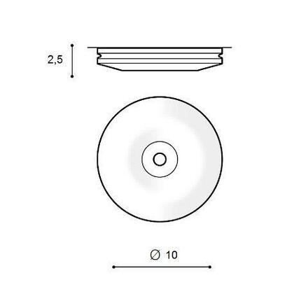 Stropní zápustné bodové svítidlo AZzardo Marika antique brown AZ2209 GU10 1x50W IP20 10cm anticky hnědé