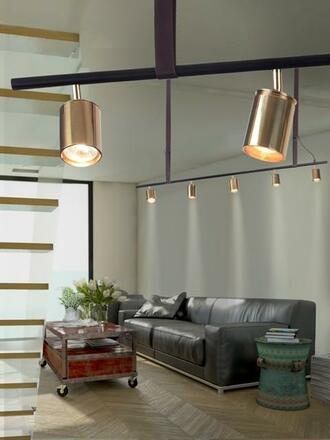 Závěsné svítidlo AZzardo Biram black/chrom AZ2638 GU10 5x33W IP20 120cm černo-chromové