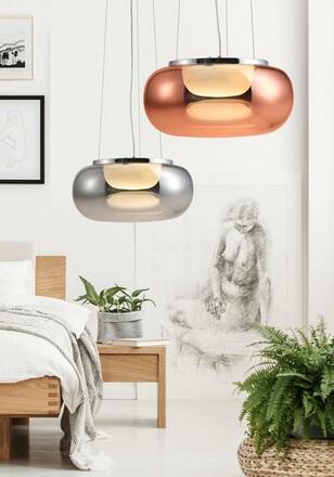 LED Závěsné svítidlo AZzardo Galactic chrome AZ3160 18W 1530lm 3000K IP20 42cm chromové
