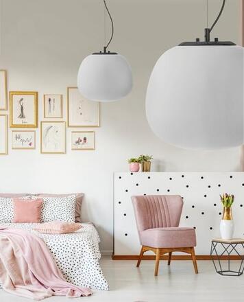 Závěsné svítidlo AZzardo Felipe 30 AZ3181 E27 1x40W IP20 30cm černo-bílé