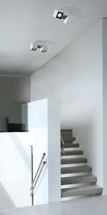 Stropní bodové přisazené svítidlo AZzardo Flavio white/black AZ0791 GU10 1x50W IP20 14,5cm bílo-černé