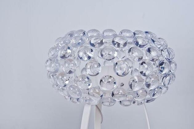 Stolní lampa AZzardo Acrylio table AZ1099 R7s 1x100W IP20 35cm čirá
