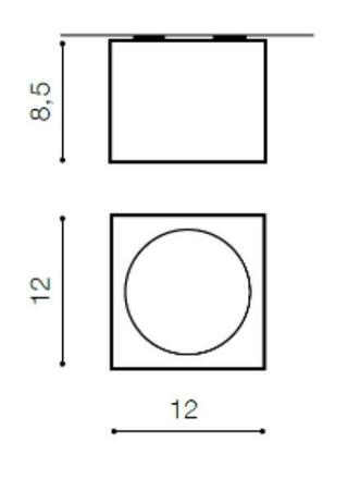 Stropní přisazené bodové svítidlo AZzardo Eco Alex white AZ1835 GU10+ADAP111/ES111 1x40W/1x50W IP20 12cm 230V bílé