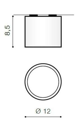 Stropní přisazené bodové svítidlo AZzardo Eco Alix black AZ1837 GU10+ADAP111/ES111 1x40W/1x50W IP20 12cm 230V černé