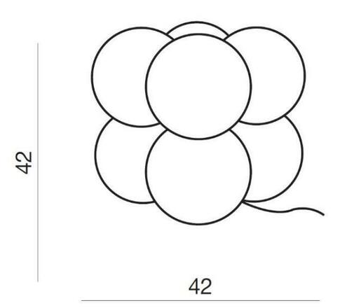 Stojací svítidlo AZzardo Aris 8 floor white AZ2058 E27 8x60W IP20 42cm bílé