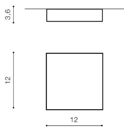 LED Stropní přisazené svítidlo AZzardo Falco 12 3000K white AZ2780 12W 1020lm 3000K IP20 12cm bílé