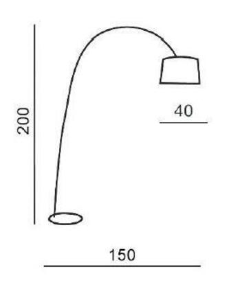 Stojací lampa AZzardo Ariana white AZ3071 E27 1x60W IP20 bílá