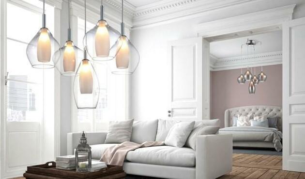 Závěsné svítidlo AZzardo Amber Milano 9 copper AZ3134 G9 9x40W IP20 50cm měděné