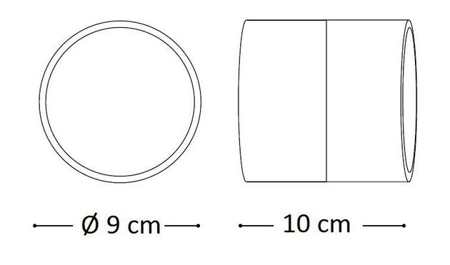 LED Venkovní nástěnné svítidlo Ideal Lux Omega Round AP1 nero 165387 černé