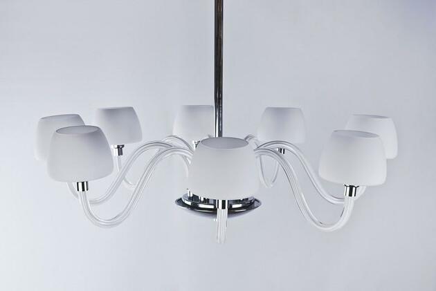 Závěsné svítidlo AZzardo Gloria 8 AZ0176 E14 8x40W IP20 85cm bílé