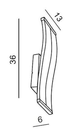 LED Nástěnné svítidlo AZzardo Bertone wall AZ1291 9W 510lm 3000K IP20 13cm bílé