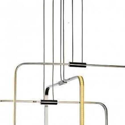 LED Závěsné svítidlo AZzardo Madrid AZ2468 80W 4500lm 3000K IP20 80cm stmívatelné chromové