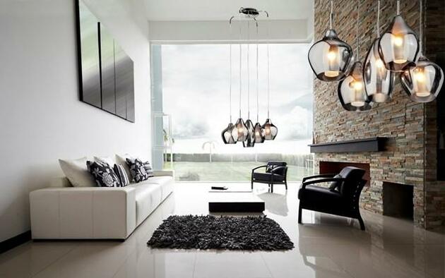 Závěsné svítidlo AZzardo Amber Milano 9 copper AZ3134 G9 9x40W IP20 50cm měděné