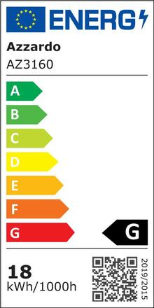 LED Závěsné svítidlo AZzardo Galactic chrome AZ3160 18W 1530lm 3000K IP20 42cm chromové