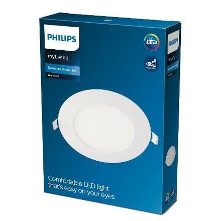 LED Stropní podhledové svítidlo Philips SLIM 8718699759995 9W 630lm 4000K IP20 12cm bílé