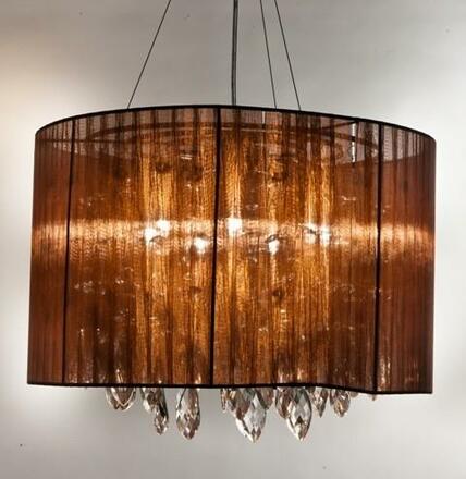Závěsné svítidlo AZzardo Sidney round brown AZ0511 G9 7x40W IP20 45cm hnědé kulaté