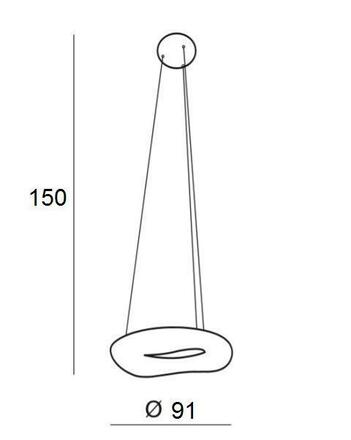 LED Závěsné svítidlo AZzardo Donut Pendant 91 CCT AZ2675 216W 18360lm 2700-6000K IP20 91cm stmívatelné s dálkovým ovládáním