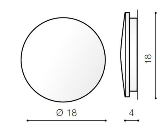 LED Nástěnné svítidlo AZzardo Ancona Wood M AZ2715 12W 720lm 3000K IP20 18cm dřevěné