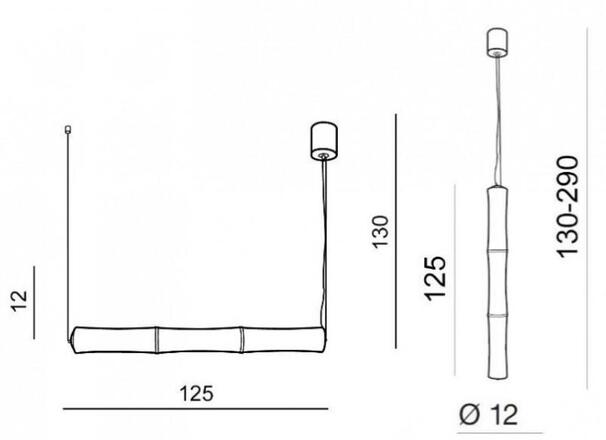 LED Závěsné svítidlo AZzardo Bamboo 3 pendant white AZ1901 72W 6120lm 3000K IP20 bílé stmívatelné